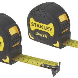 Stanley Grip Tape 8m Tape Measure Set 2 Pack