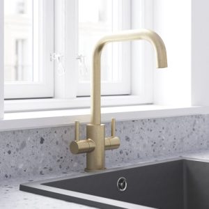 Swirl Divine Tap Brushed Brass