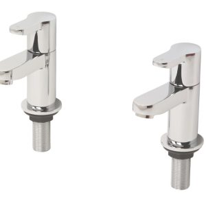 Swirl Elevate Bathroom Basin Taps Chrome 1 Pair