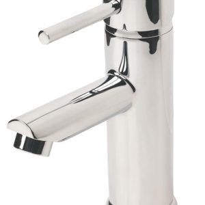 Swirl Essential Bathroom Mono Basin Mixer Tap with Clicker Waste Chrome