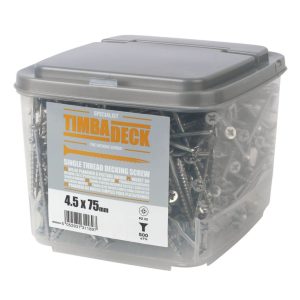 Timbadeck  PZ Countersunk  Decking Screws 4.5mm x 75mm 500 Pack