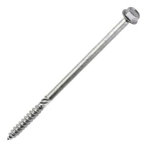 Timco 10200INH Hex Socket Thread Cutting Timber Screws 10mm x 200mm 10 Pack