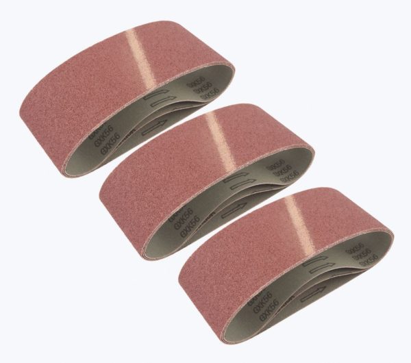 Titan  60 Grit Multi-Material Sanding Belts 457mm x 76mm 3 Pack