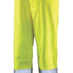 Tough Grit  Hi-Vis Waterproof Trousers Elasticated Waist Yellow / Navy Small 36" W 30" L