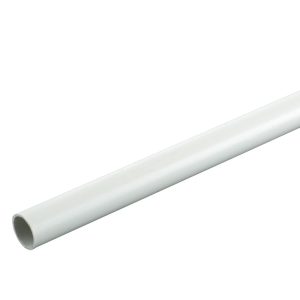 Tower Round uPVC White Conduit 20mm x 3m