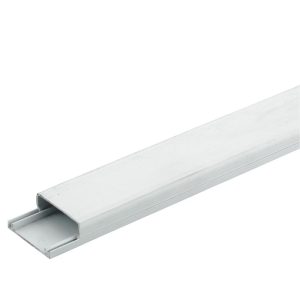 Tower uPVC White Mini Trunking 38mm x 16mm x 2m