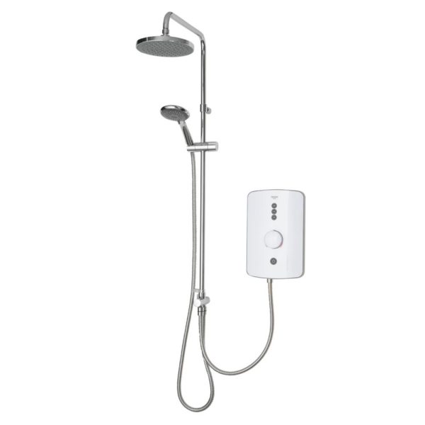Triton Amala DuElec White 9.5kW  Electric Shower with Diverter