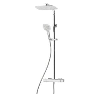 Triton Velino HP Rear-Fed Exposed Chrome Thermostatic Diverter Mixer Shower