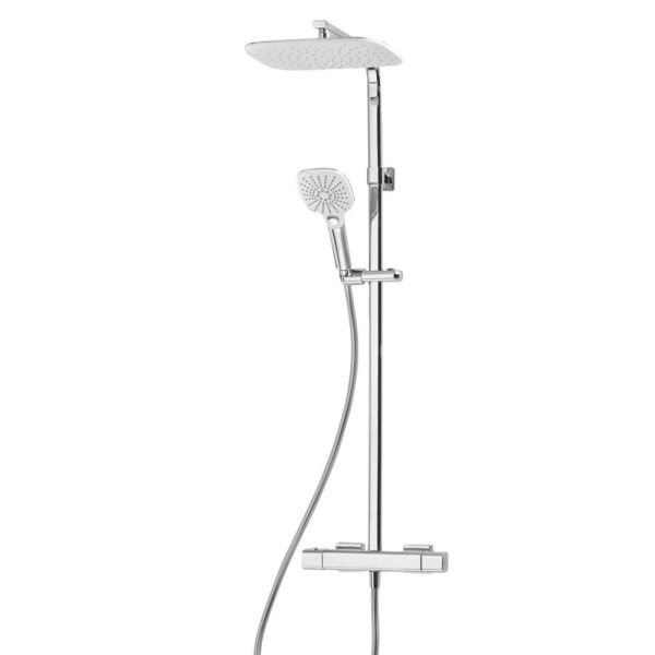 Triton Velino HP Rear-Fed Exposed Chrome Thermostatic Diverter Mixer Shower
