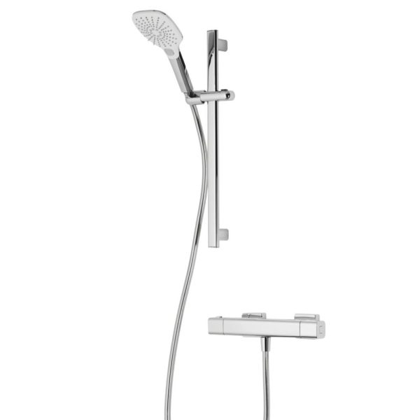 Triton Velino Rear-Fed Exposed Chrome Thermostatic Mixer Shower