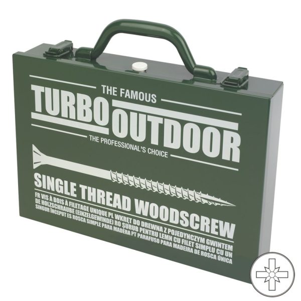 Turbo Outdoor  PZ Double-Countersunk Trade Case 1000 Pcs
