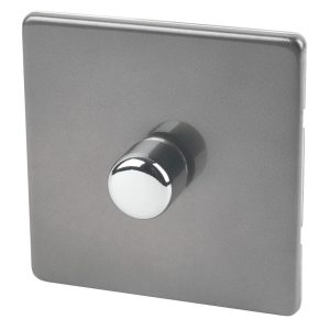 Varilight V-Pro 1-Gang 2-Way LED Dimmer Switch  Slate Grey