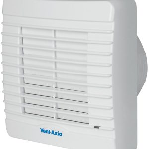 Vent-Axia 251510 100mm (4") Axial Bathroom Extractor Fan with Humidistat & Timer White 240V