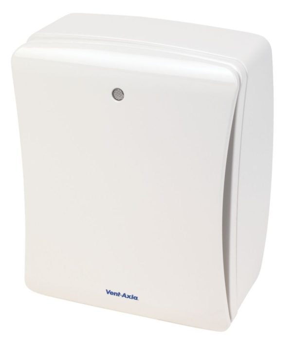 Vent-Axia 427479 100mm (4") Centrifugal Bathroom Extractor Fan with Humidistat & Timer White 240V