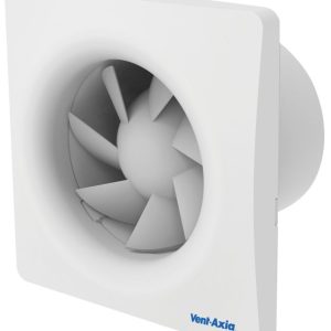 Vent-Axia 495699 SZ1 100mm (4") Axial Bathroom Extractor Fan with Humidistat & Timer White 240V