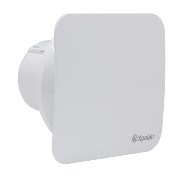 Xpelair LVCV4SR 100mm (4") Axial Bathroom or Kitchen Extractor Fan with Humidistat & Timer White 220-240V