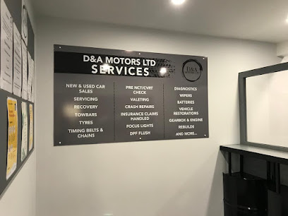 D&A MOTORS LTD Ballylane